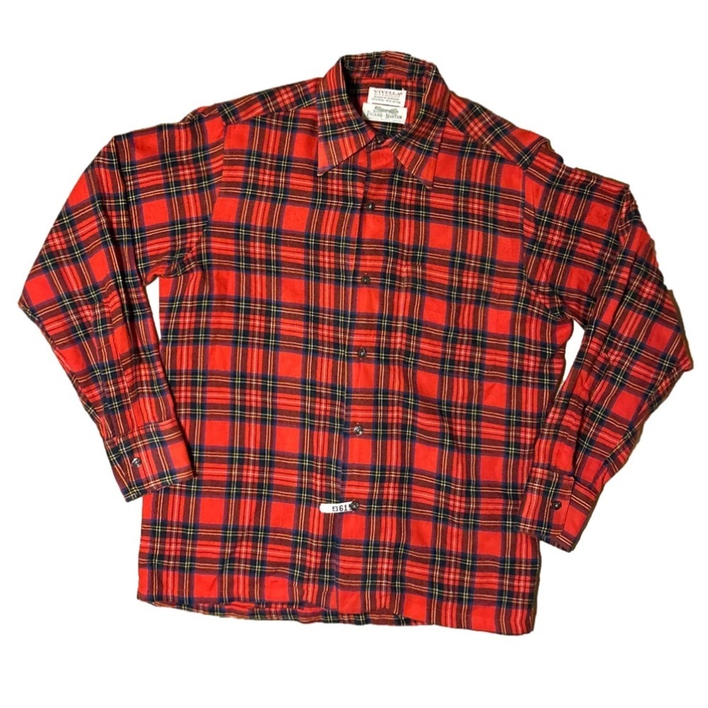 Viyella wool plaid button down shirt Sold by Picard-Norton Grosse Pointe Farms
